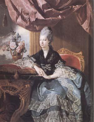Johann Zoffany Queen Charlotte (mk25) Norge oil painting art
